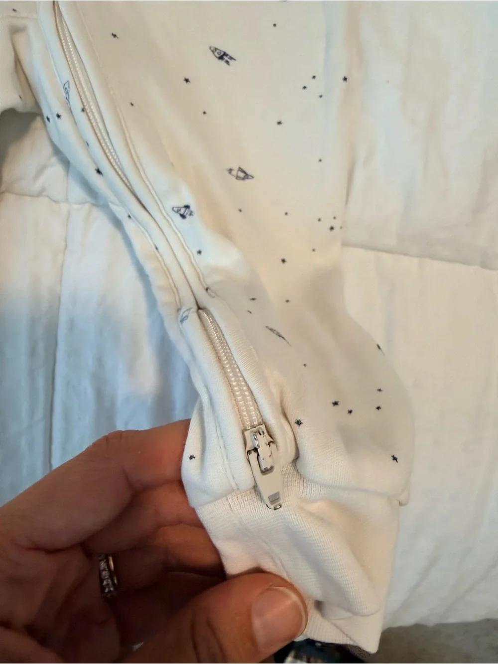 Pehr cream zip